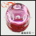 hot pink cabochon oval stones cubic zirconia gemstones(CZOV0007#03)